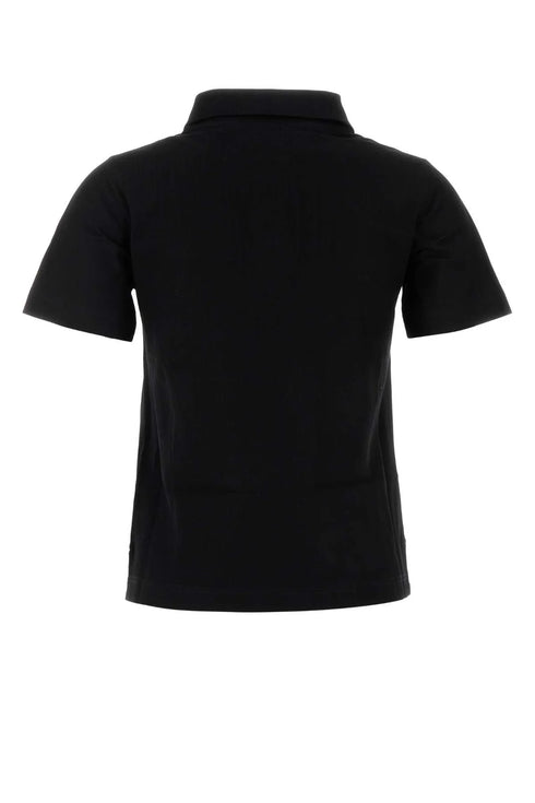 Burberry Logo Embroidered Short Sleeved Polo Shirt